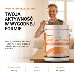 Jabłczan kreatyny w kapsułkach Świat Supli – Twoja aktywność w wygodnej formie.