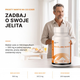 Maślan sodu Świat Supli – Zadbaj o swoje jelita.
