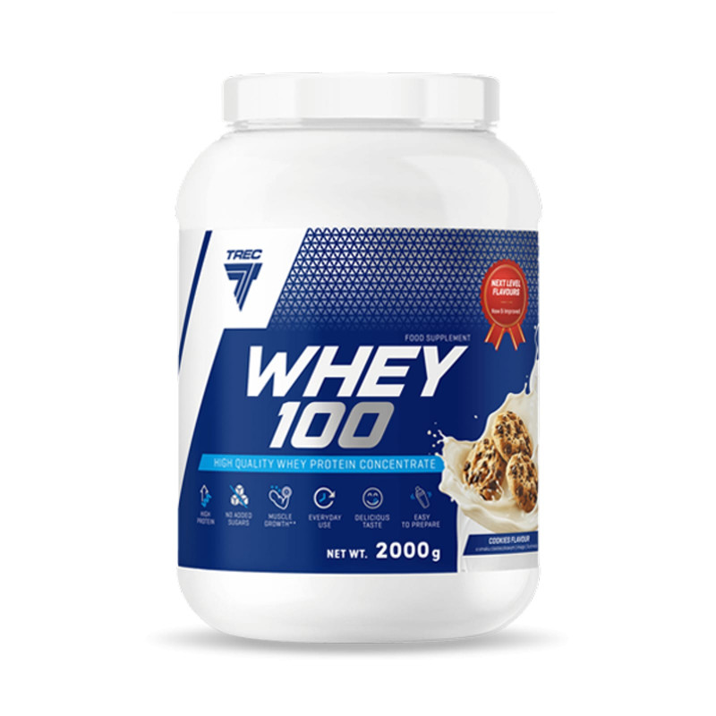 Trec Nutrition Whey 100 2000g 2000g - Odżywka Białkowa
