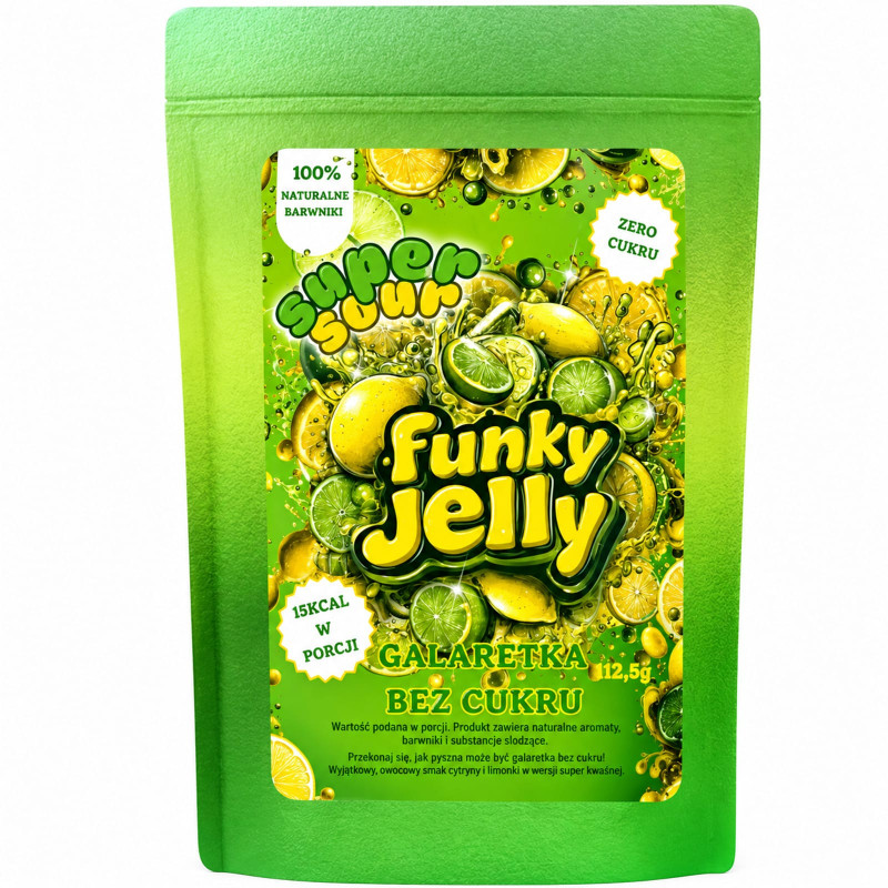 Funky Jelly Super Sour 112,5g - Galaretka bez cukru