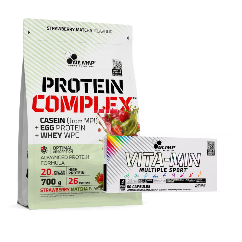 Olimp Protein Complex 700g + Vita-Min Multiple Sport 60kaps