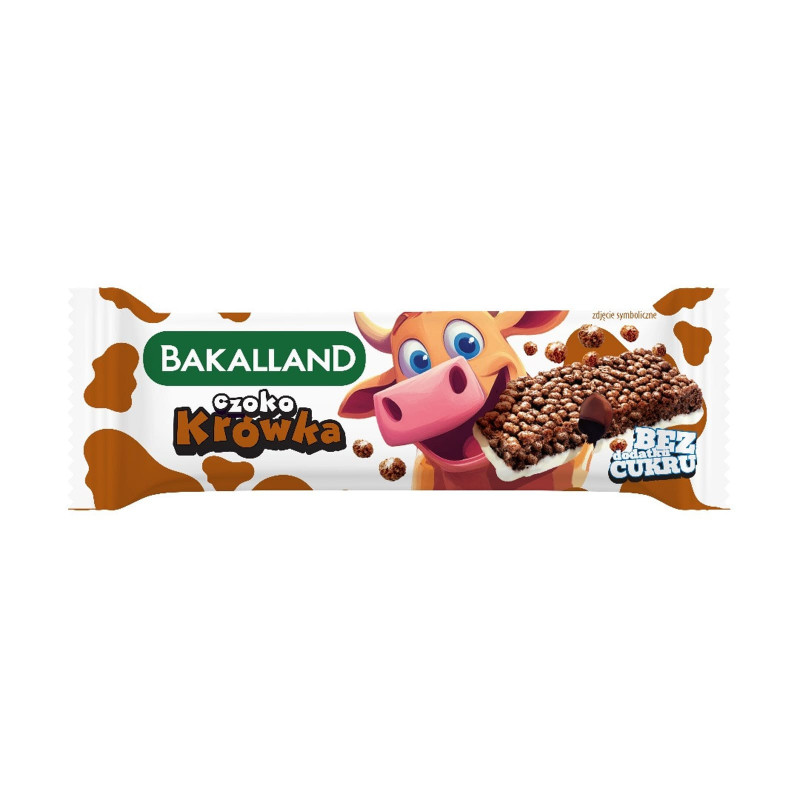 Bakalland Baton Zbożowy dla Dzieci bez Dodatku Cukru 25g - Baton Zbożowy