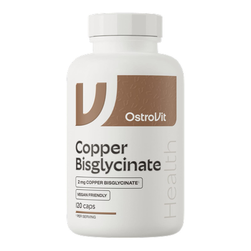 OstroVit Copper Bisglycinate 120 caps - miedź