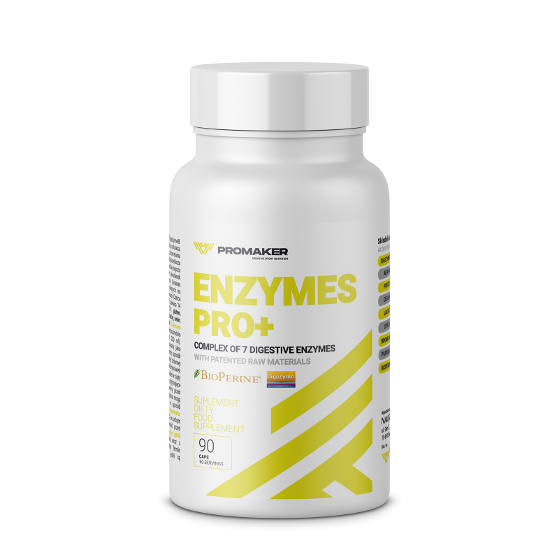 PROMAKER Enzymes Pro+ 90kap - enzymy trawienne