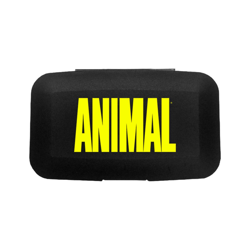 Universal Animal Pill Case Black-Lime
