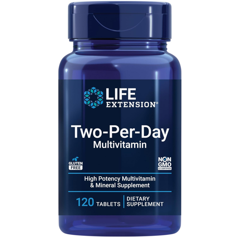Life Extension Two-Per-Day Tablets 120 tab - Multiwitamina i mieszanka minerałów