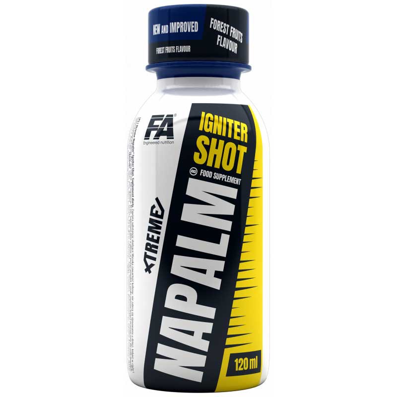Shot przedtreningowy FA Xtreme Napalm Igniter 24 x120 ml Shot przedtreningowy FA Xtreme Napalm Igniter 24 x120 ml