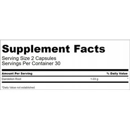 Wsparcie wątroby Swanson Dandelion Root 515mg 60caps