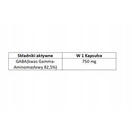 Suplement prozdrowotny Trec GABA 750 60 kaps