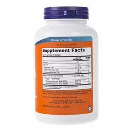 Kwasy tłuszczowe Now Foods Ultra Omega-3 180 softgels