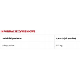 Suplement prozdrowotny SWANSON L-Tryptophan 500 mg 60 vege kaps