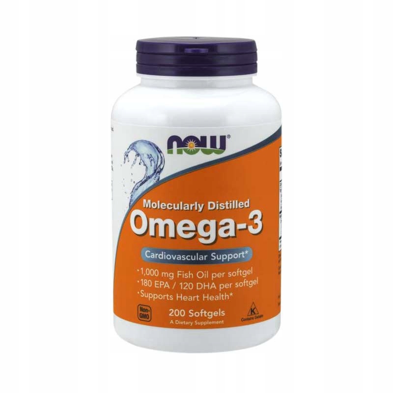 Kwasy tłuszczowe NOW FOODS Omega 3 200 softgels
