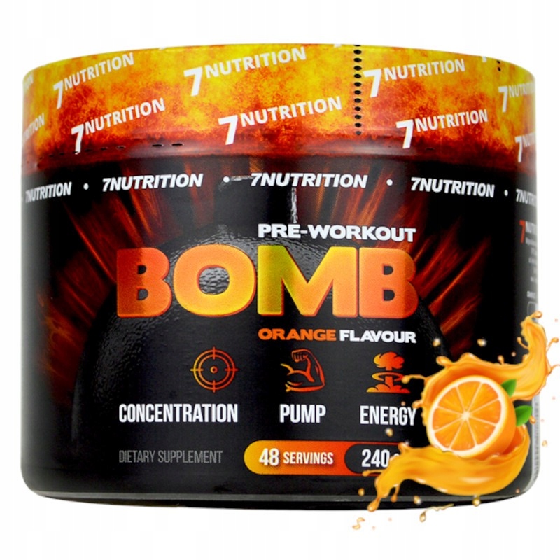 Suplement przedtreningowy 7Nutrition BOMB 240 g Suplement przedtreningowy 7Nutrition BOMB 240 g