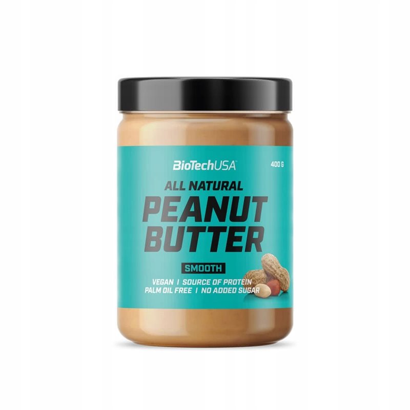 Masło orzechowe BioTechUSA All Natural Peanut Butter 400g Crunchy/Smooth Masło orzechowe BioTechUSA All Natural Peanut Butter 400g Crunchy/Smooth