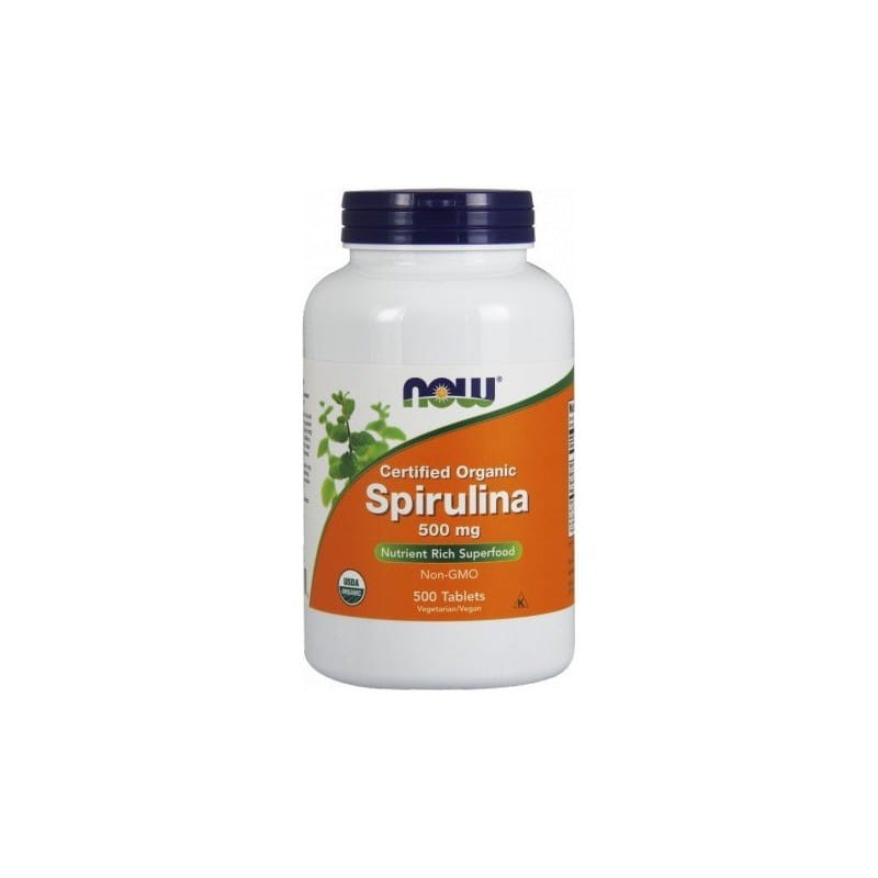 Trawienie Spirulina Now Foods Spirulina Organic 500mg 500tab