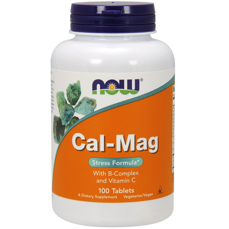 Witaminy i Minerały Kompleks Now Foods Cal-Mag with B-Complex and Vitamin C 100tab
